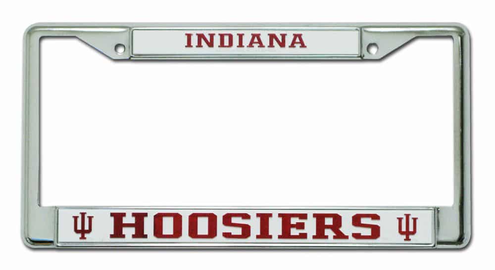 Indiana Hoosiers Chrome License Plate Frame