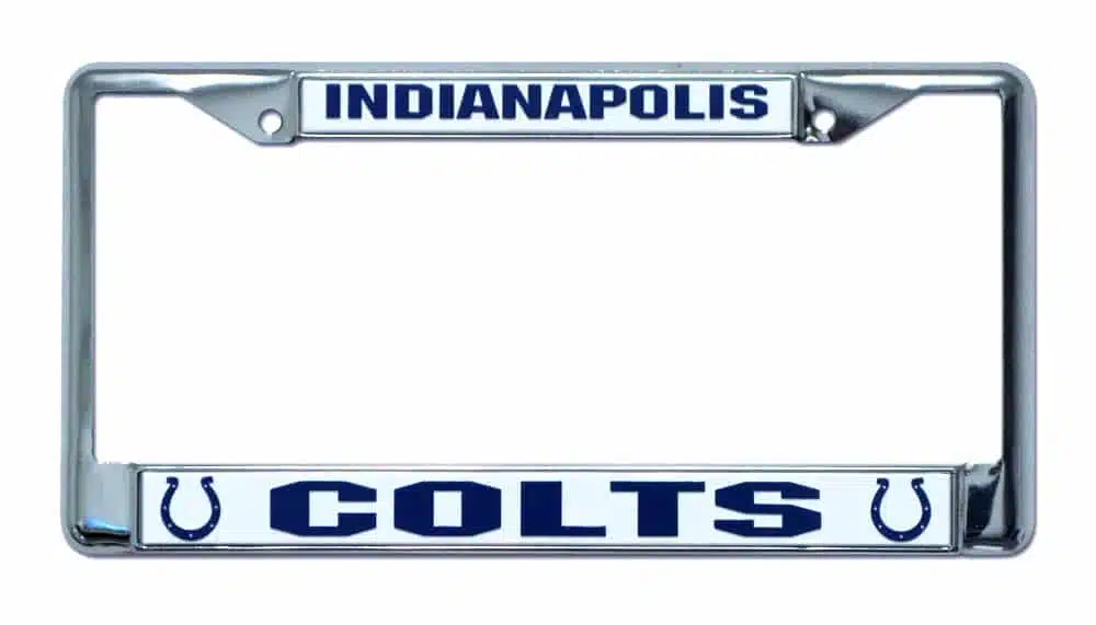 Indianapolis Colts Chrome License Plate Frame