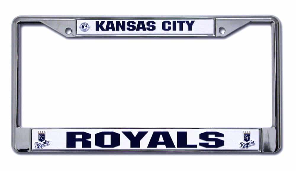 Kansas City Royals Chrome License Plate Frame