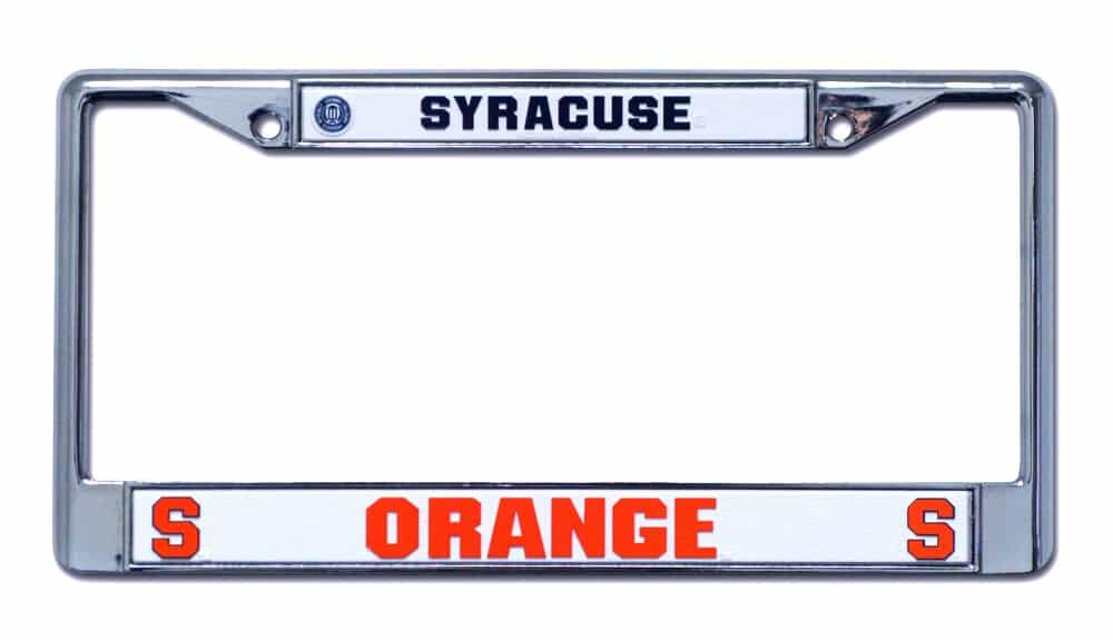 Syracuse Orange Chrome License Plate Frame