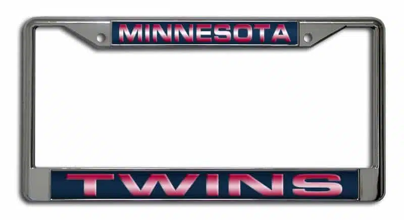 Minnesota Twins Laser Cut Chrome License Plate Frame