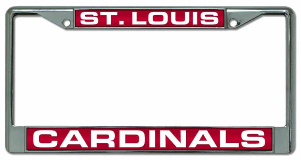 St. Louis Cardinals Laser Cut Chrome License Plate Frame