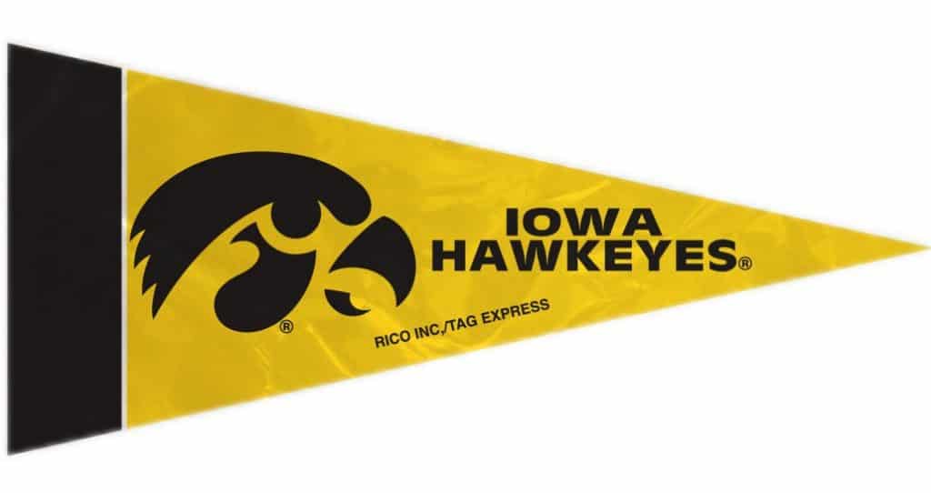 Iowa Hawkeyes Mini Pennants - 8 Piece Set