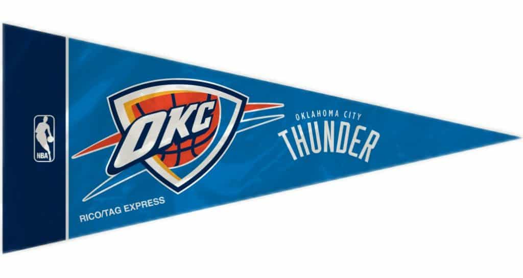 Oklahoma City Thunder Mini Pennants - 8 Piece Set