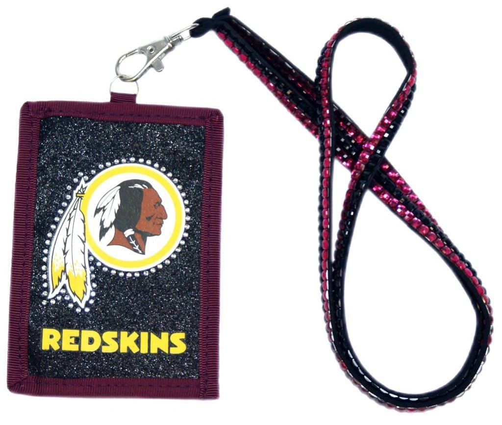 Washington Redskins Beaded Lanyard Wallet