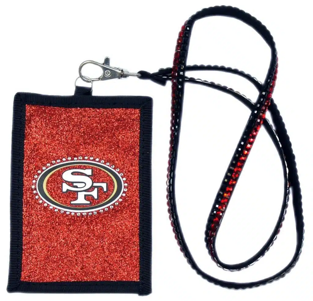 San Francisco 49ers Beaded Lanyard Wallet