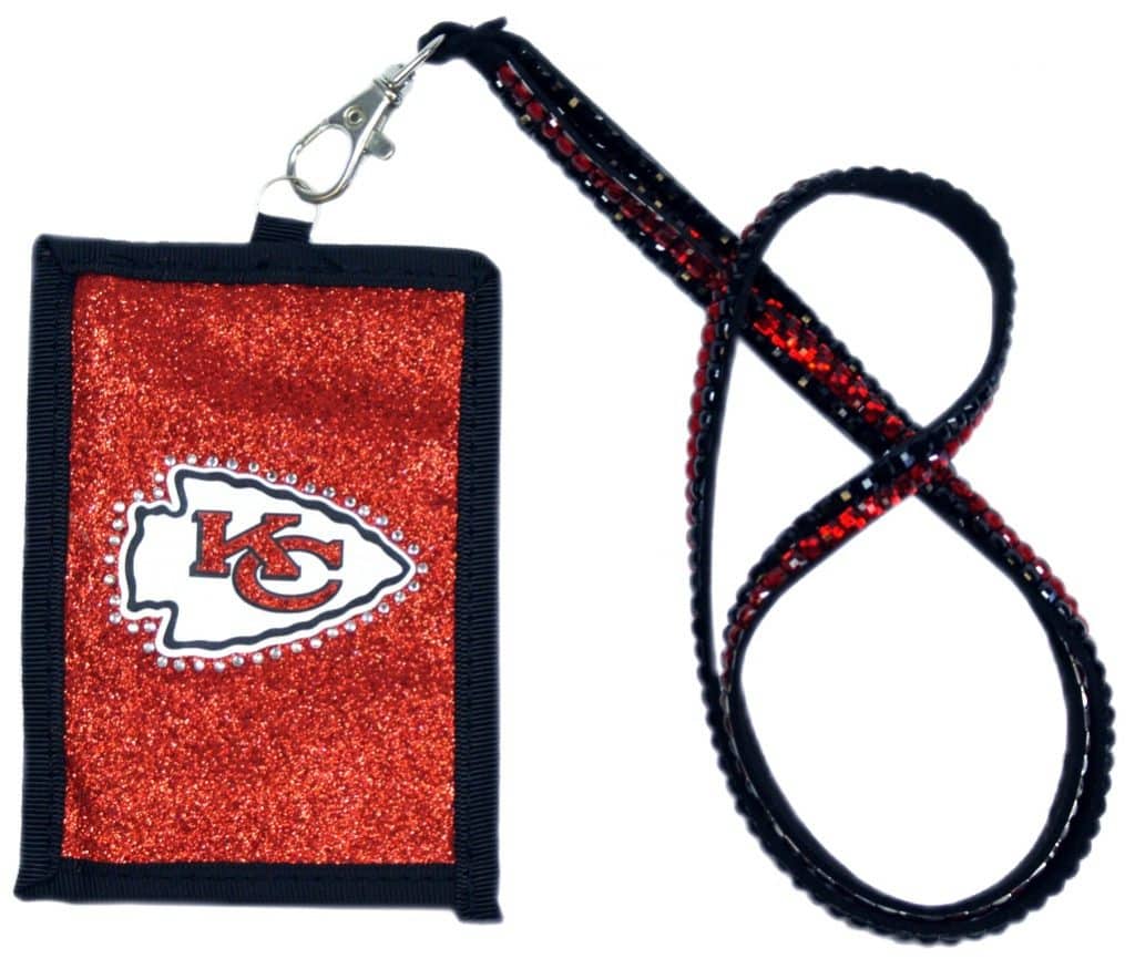 Kansas City Chiefs Beaded Lanyard Wallet