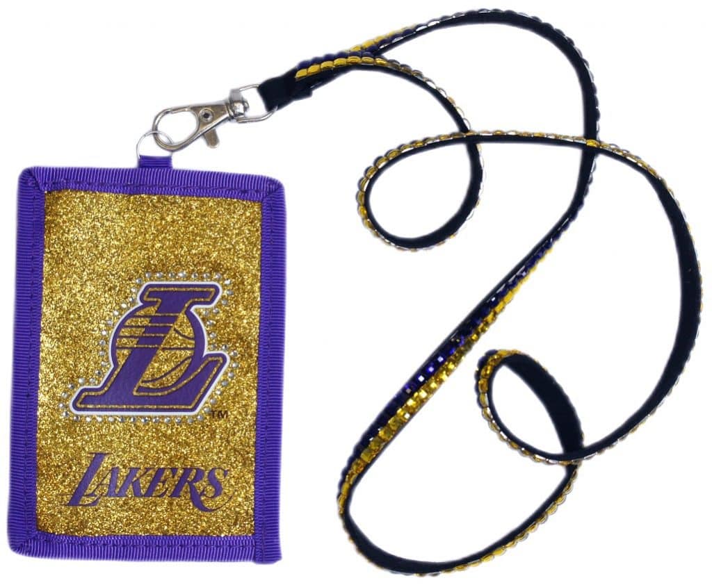 Los Angeles Lakers Beaded Lanyard Wallet