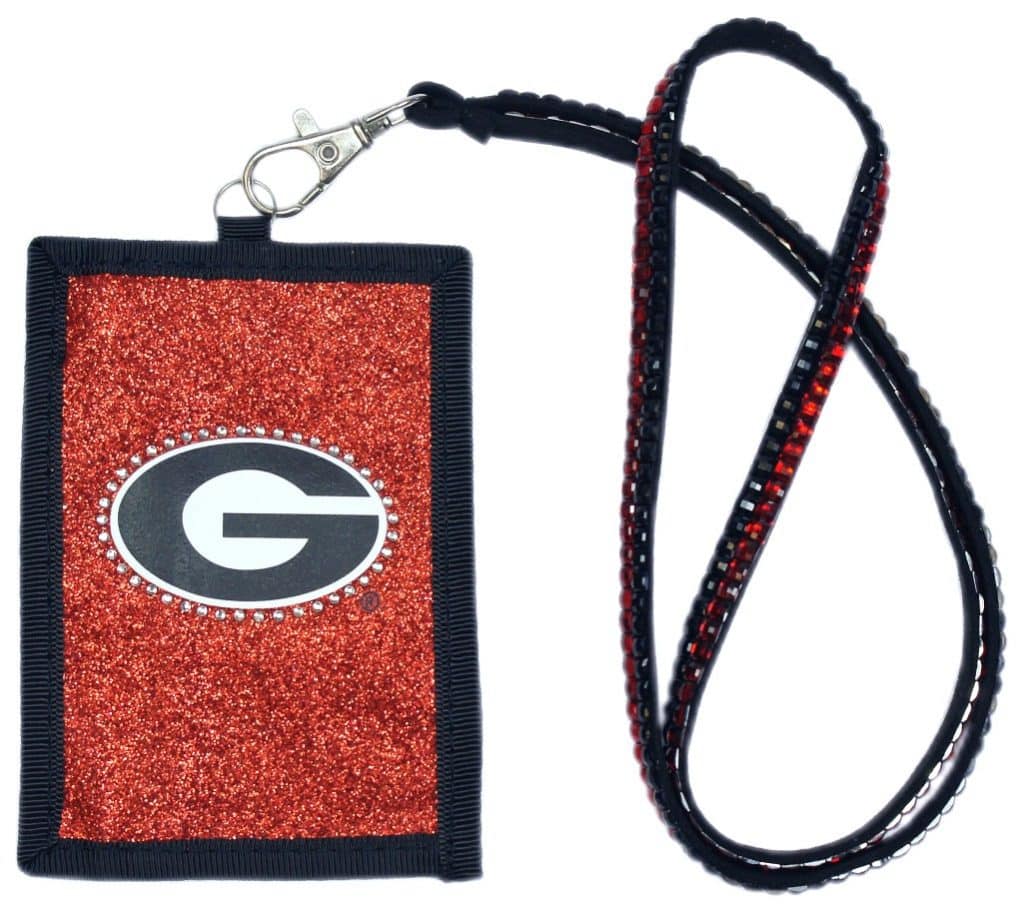 Georgia Bulldogs Beaded Lanyard Wallet