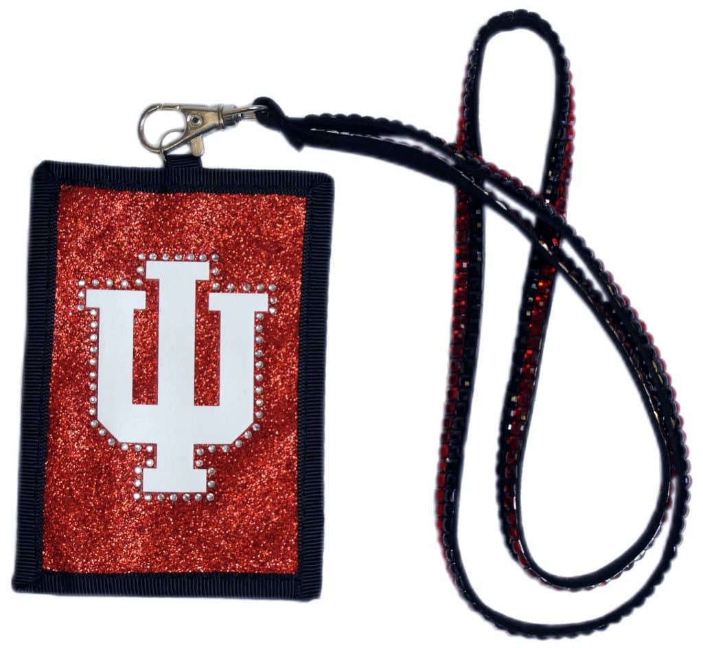 Indiana Hoosiers Beaded Lanyard Wallet