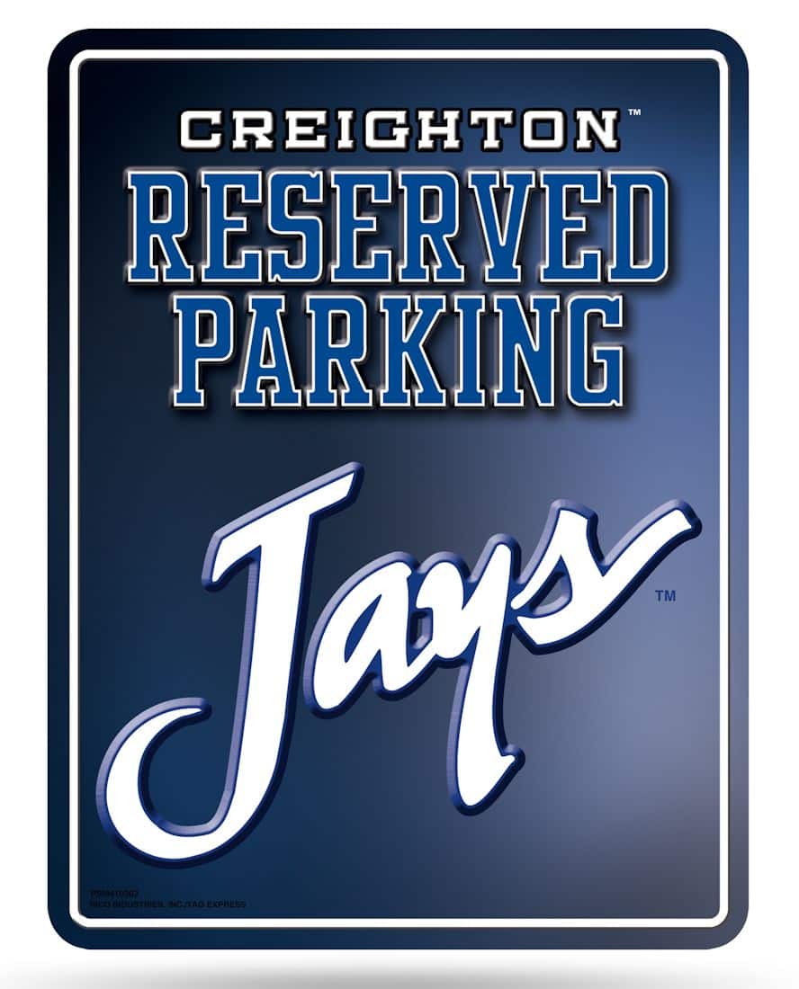 Creighton Bluejays Metal Parking Sign