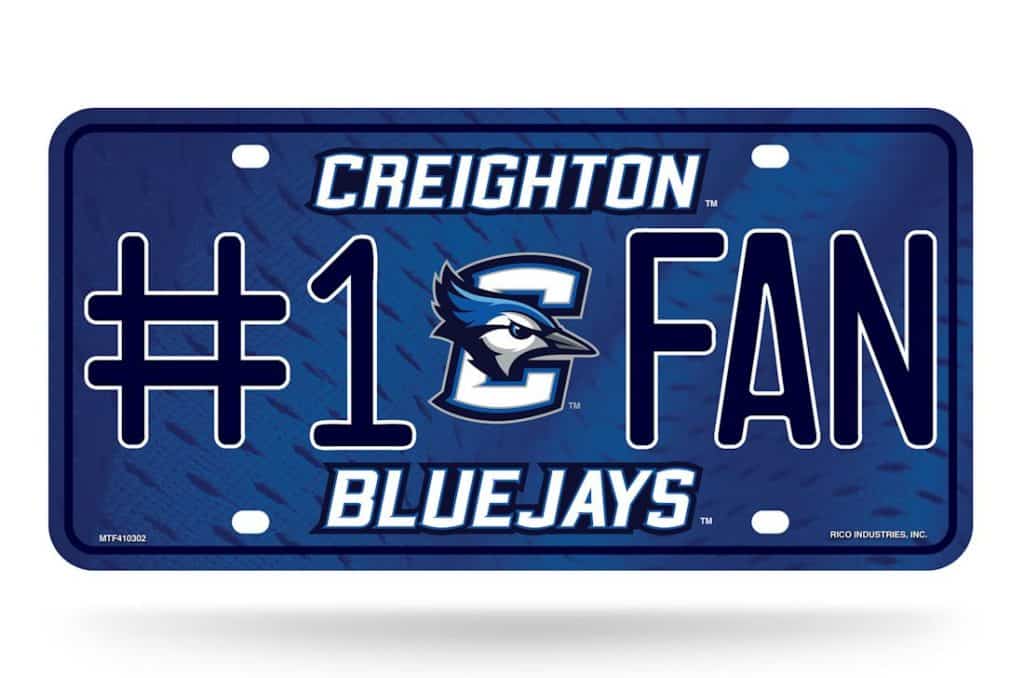 Creighton Bluejays License Plate - #1 Fan