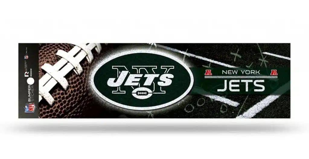 New York Jets Bumper Sticker - Glitter