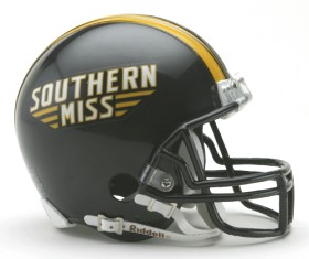 Southern Miss Golden Eagles Replica Mini Helmet w/ Z2B Mask