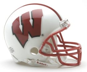 Wisconsin Badgers Replica Mini Helmet w/ Z2B Mask