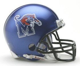 Memphis Tigers Replica Mini Helmet w/ Z2B Mask