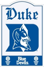 Duke Blue Devils Nostalgic Metal Sign