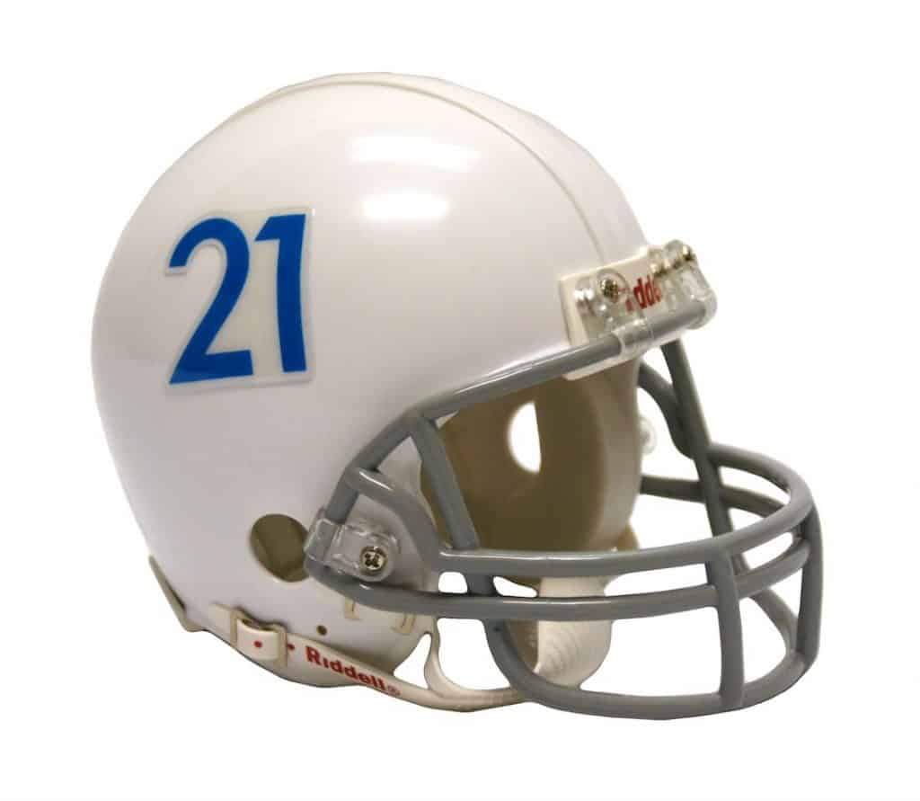 Kansas Jayhawks 1961 Throwback Replica Mini Helmet w/ Z2B Mask