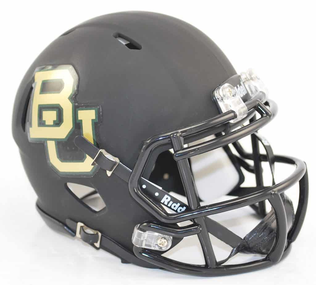 Baylor Bears Speed Mini Helmet - Matte Black
