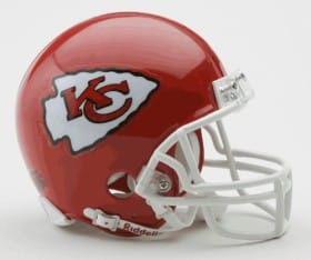Kansas City Chiefs Replica Mini Helmet w/ Z2B Face Mask