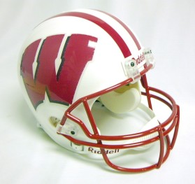 Wisconsin Badgers Fiber Optic Full Size Replica Helmet