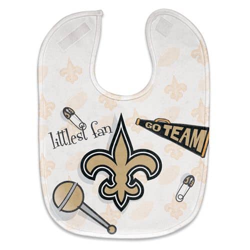 New Orleans Saints Baby Bib - Full Color Mesh