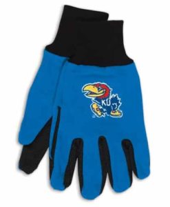 Kansas Jayhawks Two Tone Gloves - Adult