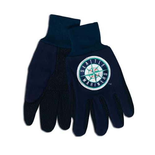 Seattle Mariners Navy Two Tone Gloves - Adult Size