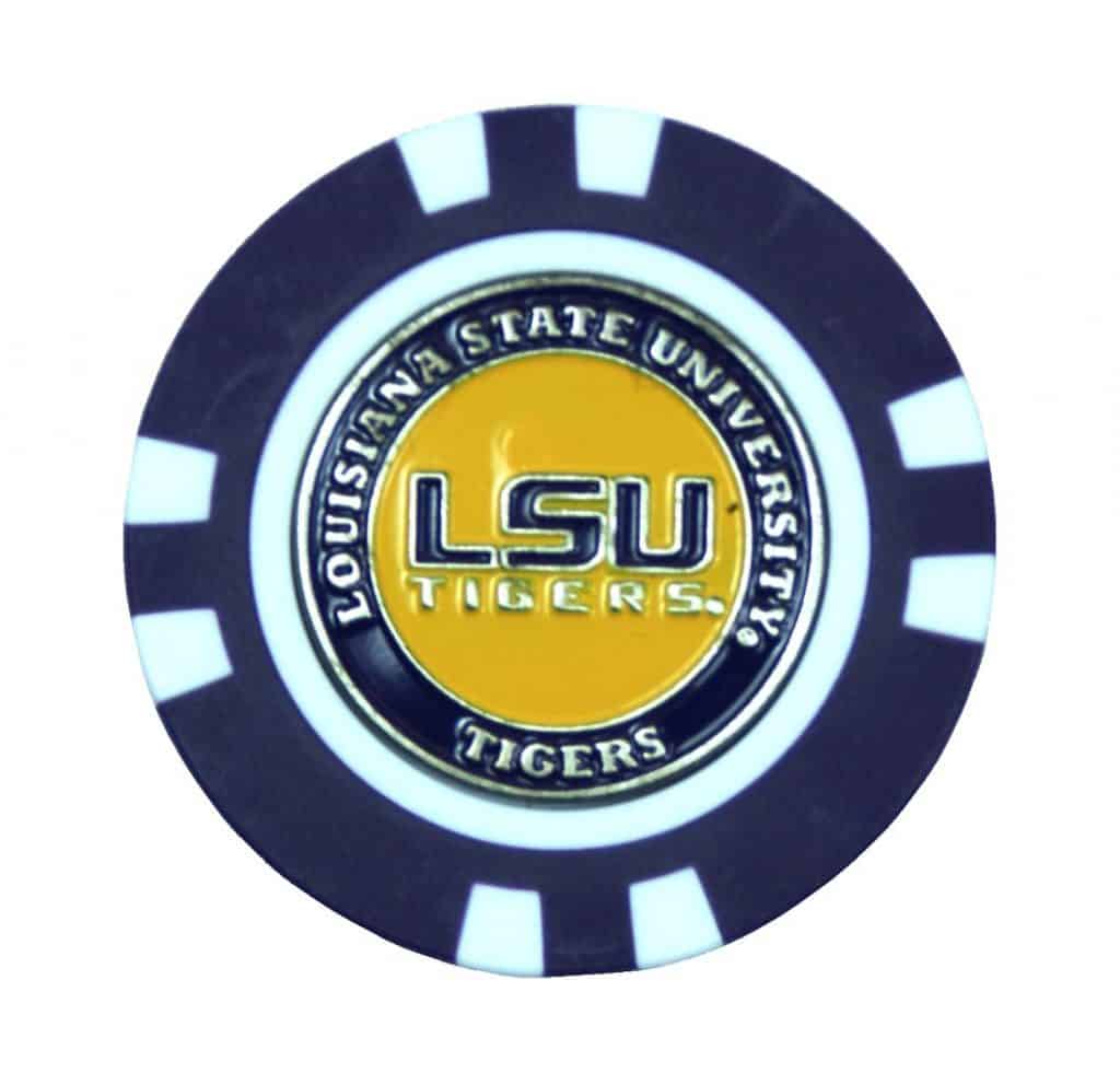 LSU Tigers Golf Chip with Marker - Bulk