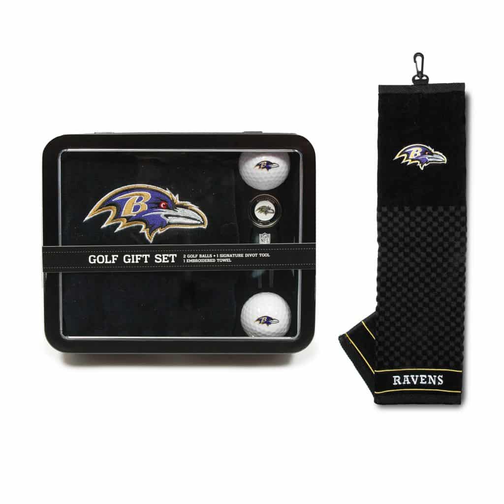 Baltimore Ravens Golf Gift Set with Towel
