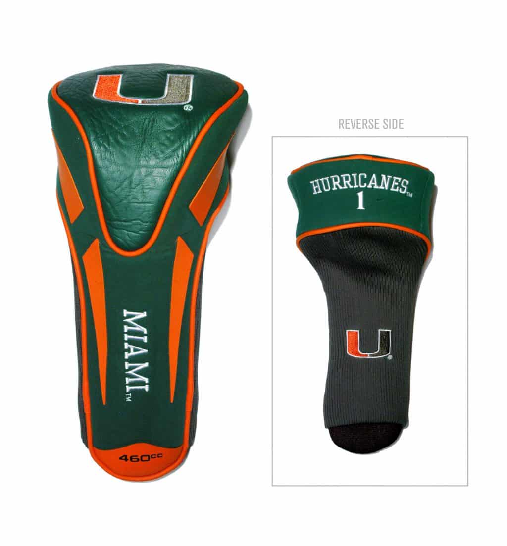 Miami Hurricanes Golf Headcover - Single Apex Jumbo
