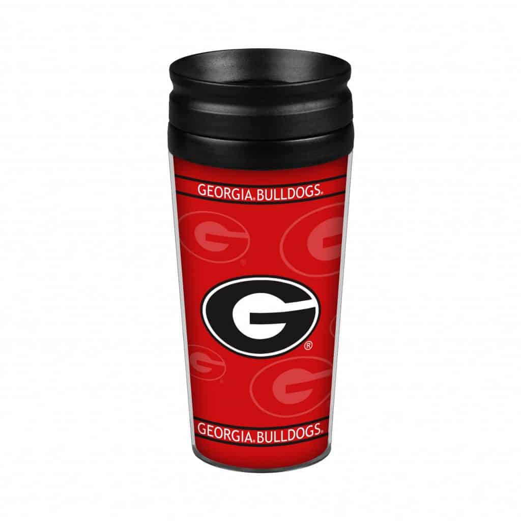 Georgia Bulldogs 14oz. Full Wrap Travel Mug