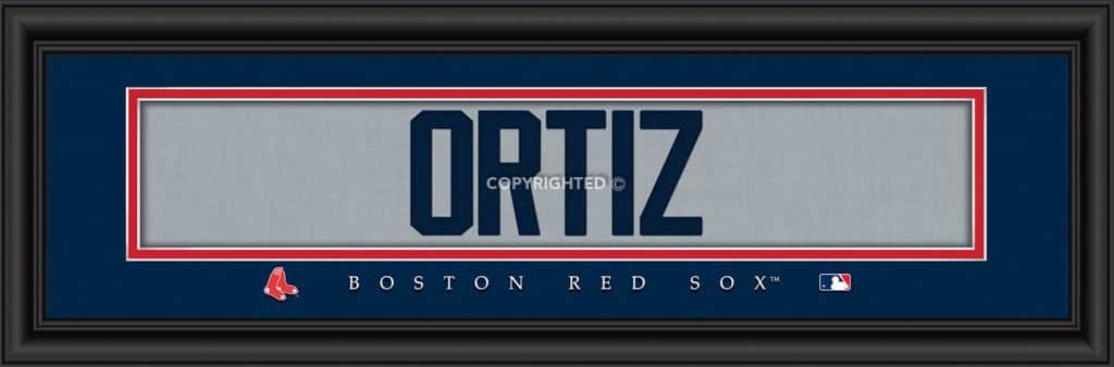 Boston Red Sox David Ortiz Print - Signature 8"x24"