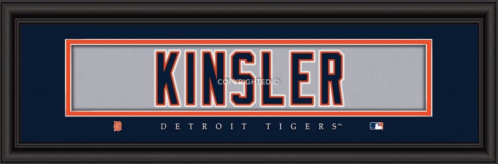 Detroit Tigers Ian Kinsler Print - Signature 8"x24"