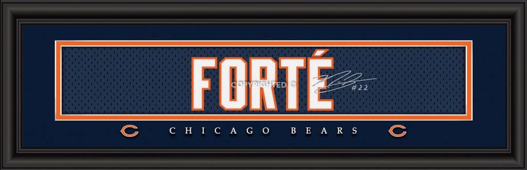 Chicago Bears Matt Forte Print - Signature 8"x24"
