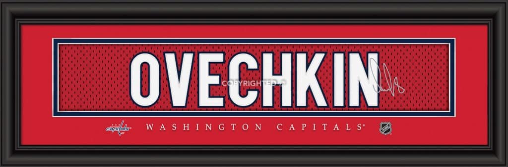 Washington Capitals Alexander Ovechkin Print - Signature 8"x24"