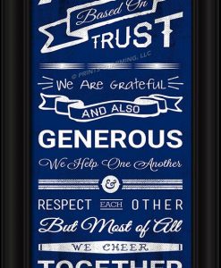 Vancouver Canucks Family Cheer Print 8"x24"