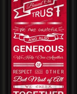 Detroit Red Wings Family Cheer Print 8" x 24"