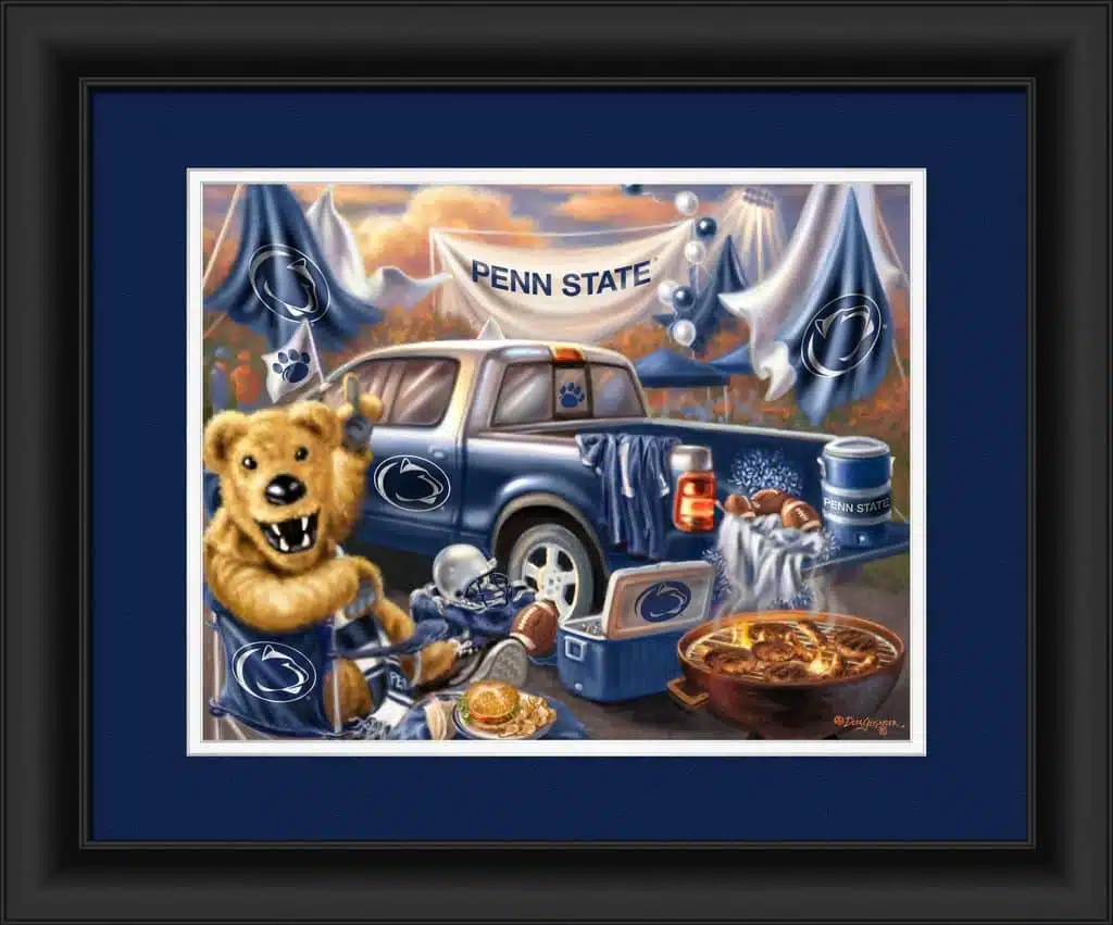 Penn State Nittany Lions Tailgate Print 15"x18"