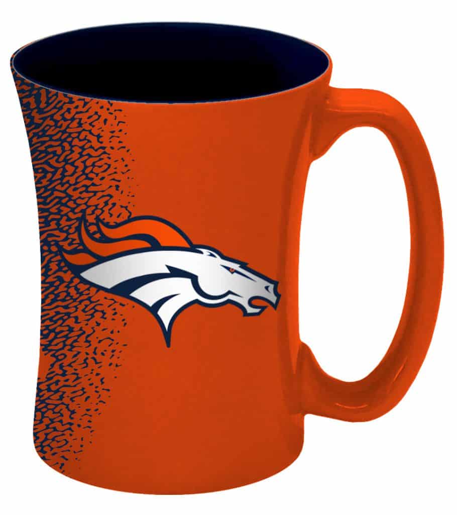 Denver Broncos 14 oz Mocha Coffee Mug