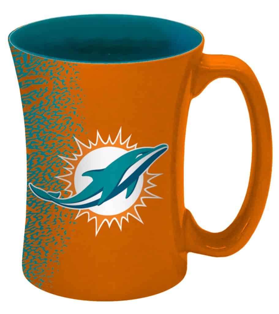 Miami Dolphins 14 oz Mocha Coffee Mug