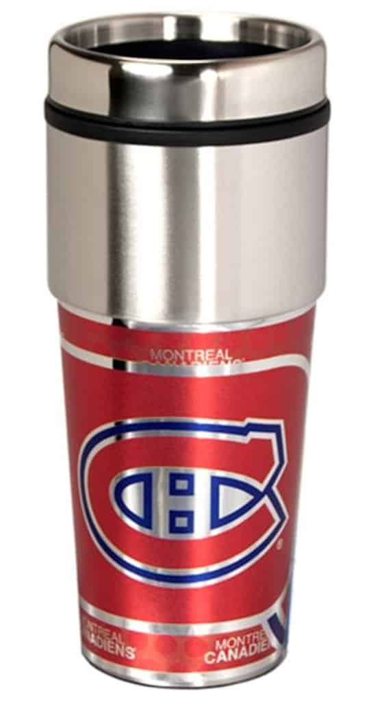 Montreal Canadiens 16 ounce Travel Tumbler with Metallic Graphics