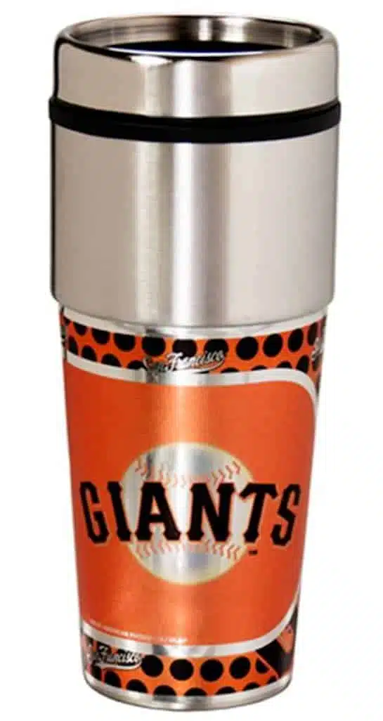San Francisco Giants 16 ounce Travel Tumbler with Metallic Graphics