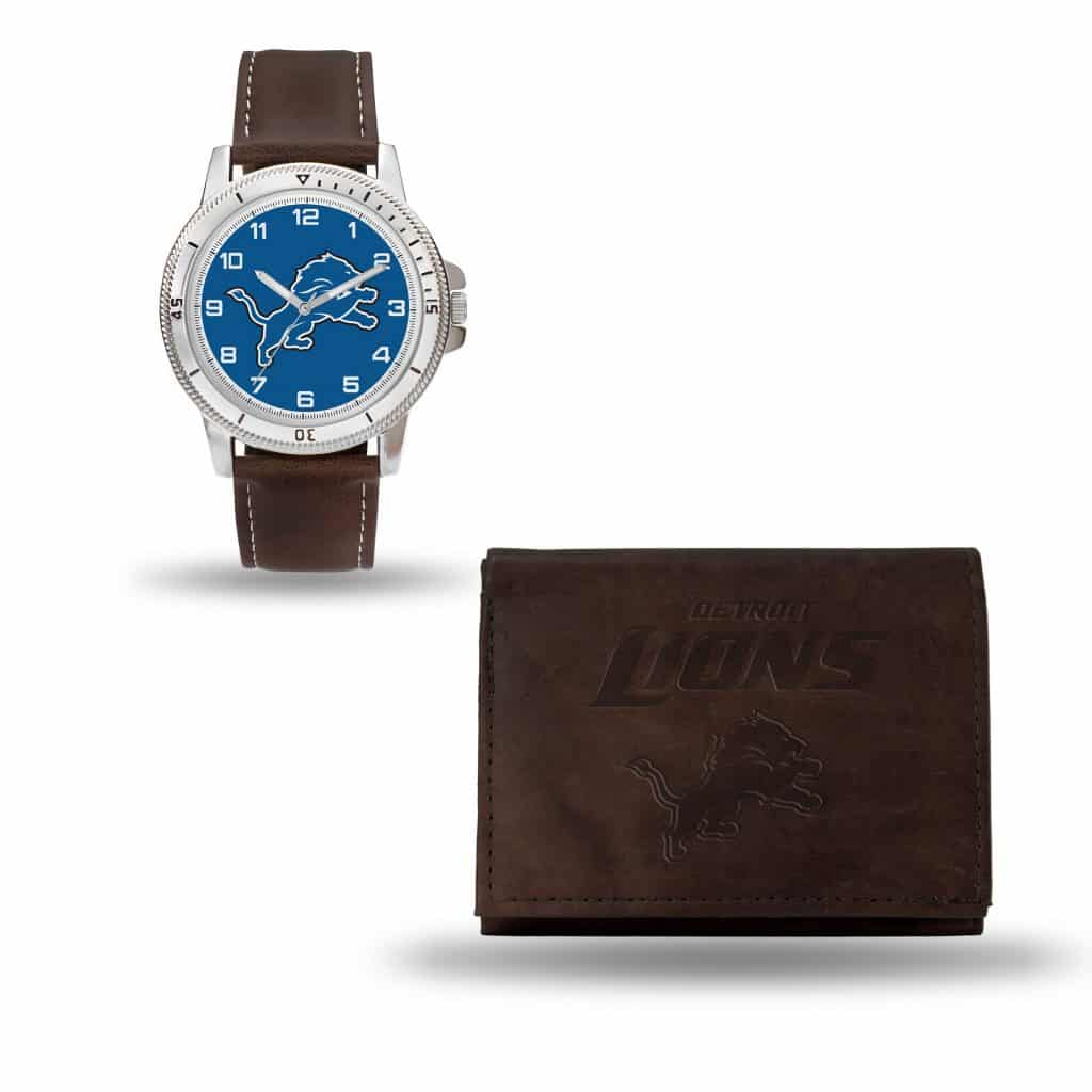 Detroit Lions Watch/Wallet Gift Set