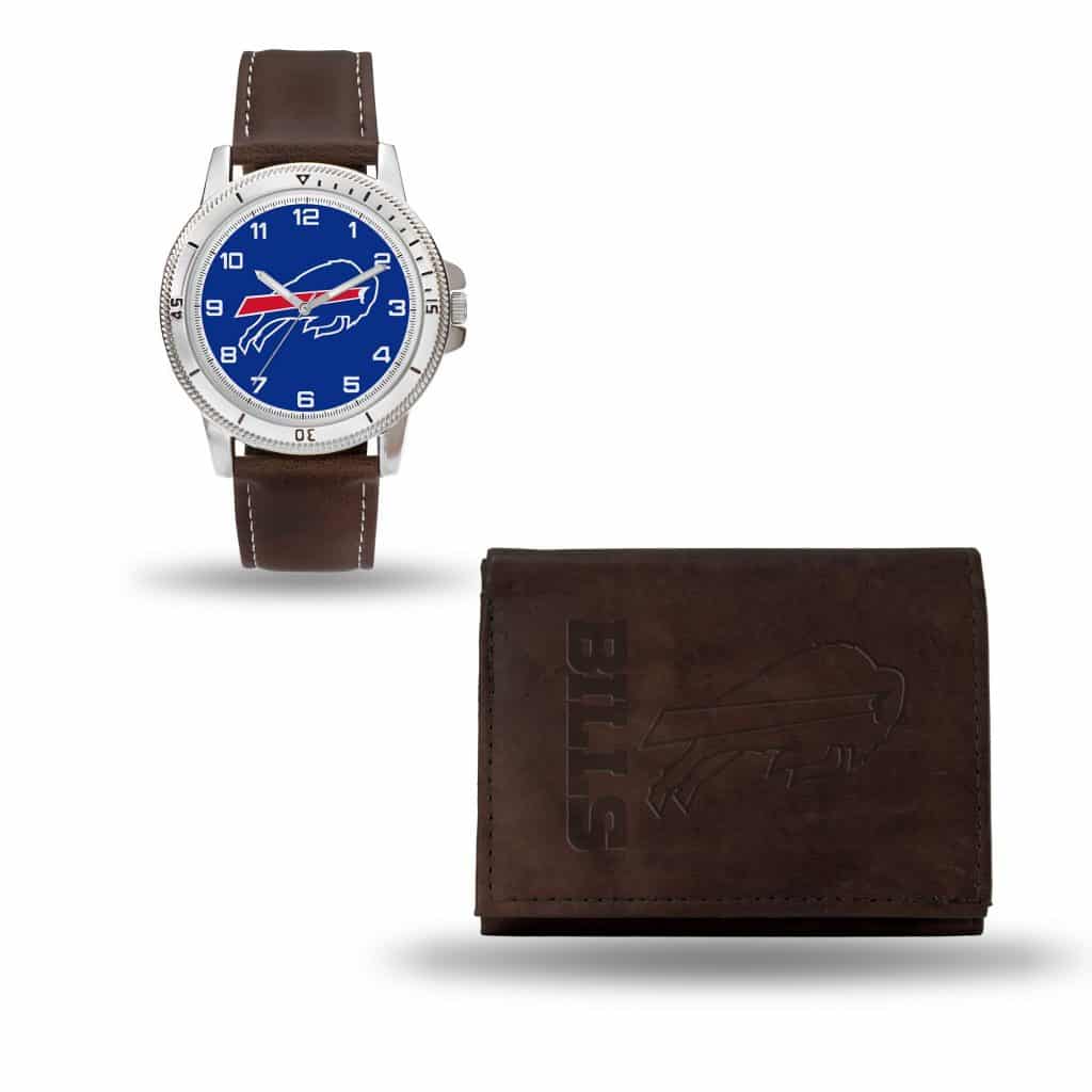 Buffalo Bills Brown Watch/Wallet Gift Set