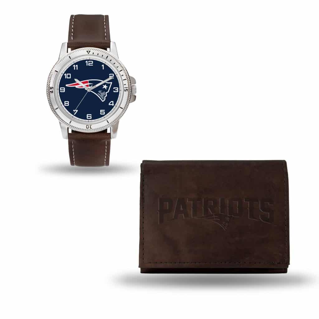 New England Patriots Watch/Wallet Gift Set