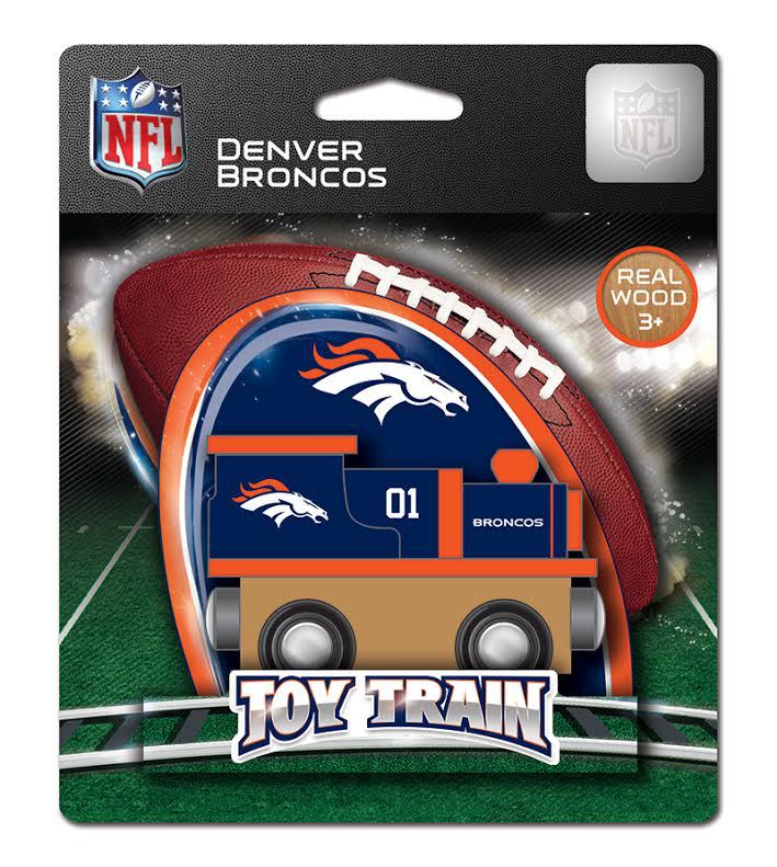 Broncos Wooden Train