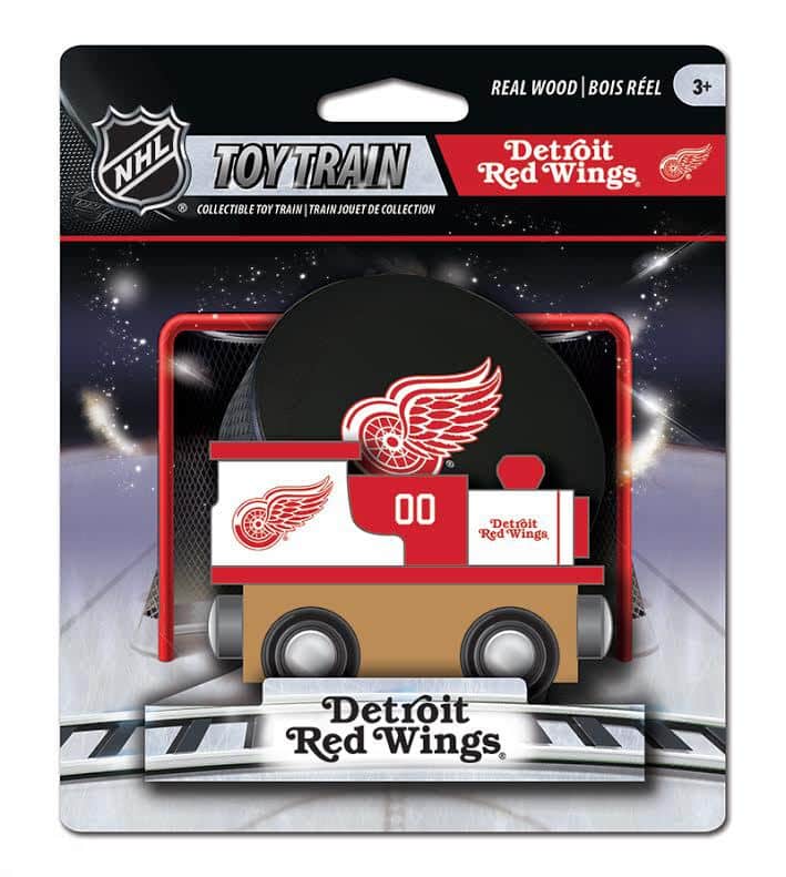 Detroit Red Wings Wooden Train