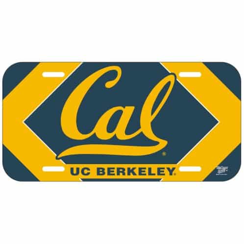 California Berkeley Golden Bears Plastic License Plate