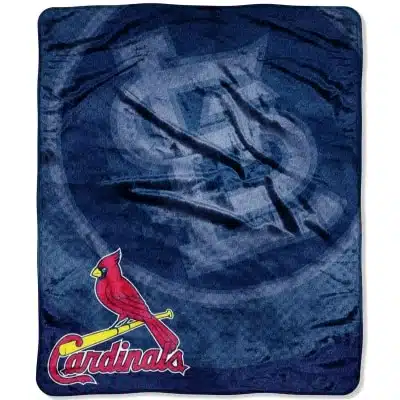 St. Louis Cardinals 50"x60" Retro Style Royal Plush Raschel Throw Blanket